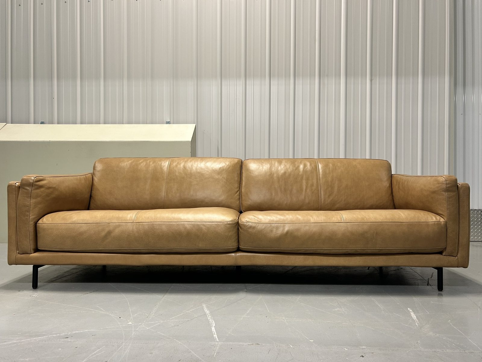 Urban Barn Renfrew 94 inch Top-Grain Leather Sofa